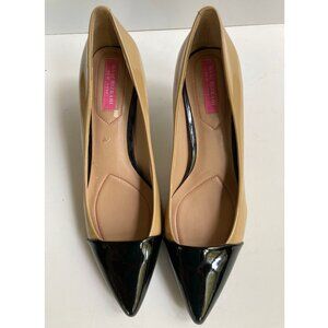 Isaac Mizrahi Tand and Black Low Heels Size 9